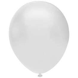 Beyaz Metalik Balon